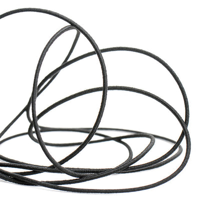 CORDON ELASTICO REDONDO NEGRO/BLANCO (100 MTRS)