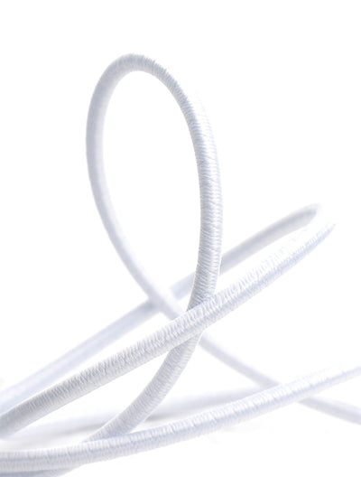 CORDON ELASTICO REDONDO NEGRO/BLANCO (100 MTRS)