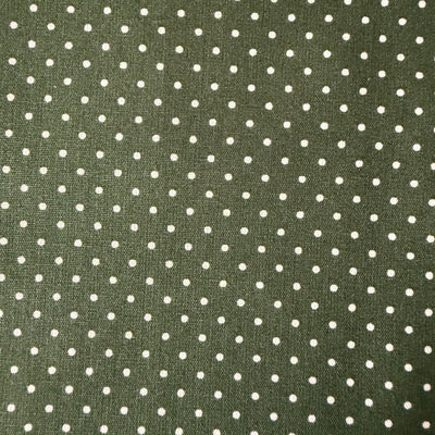 TELA ALGODON PETIT DOTS VERDE (OEKO TEX)