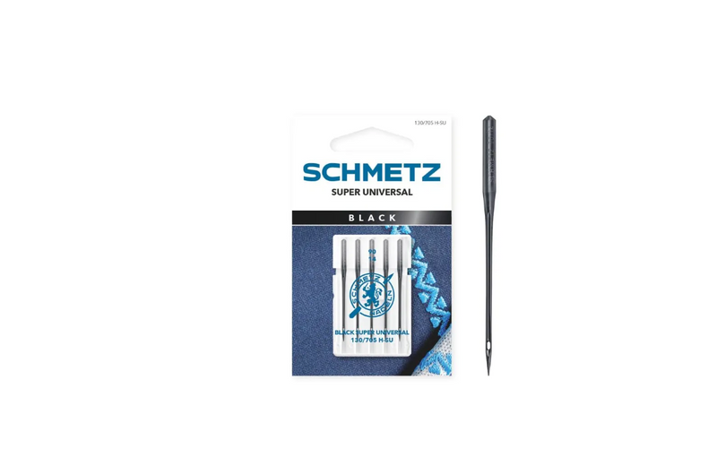 Aguja Schmetz Black Super Universal 130/705 H SU Nº80 - Blister 5 und.