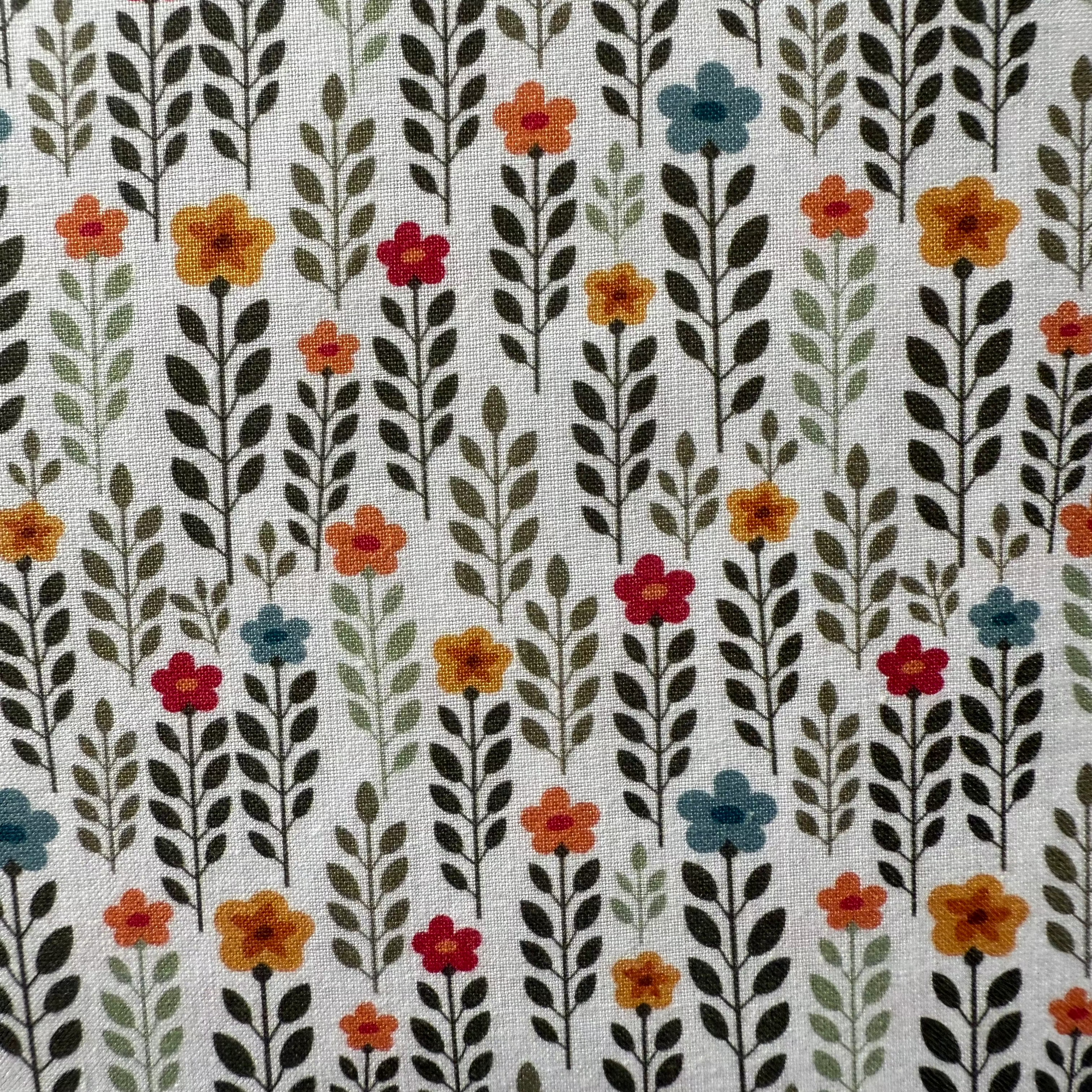 TELA ALGODON FLORES