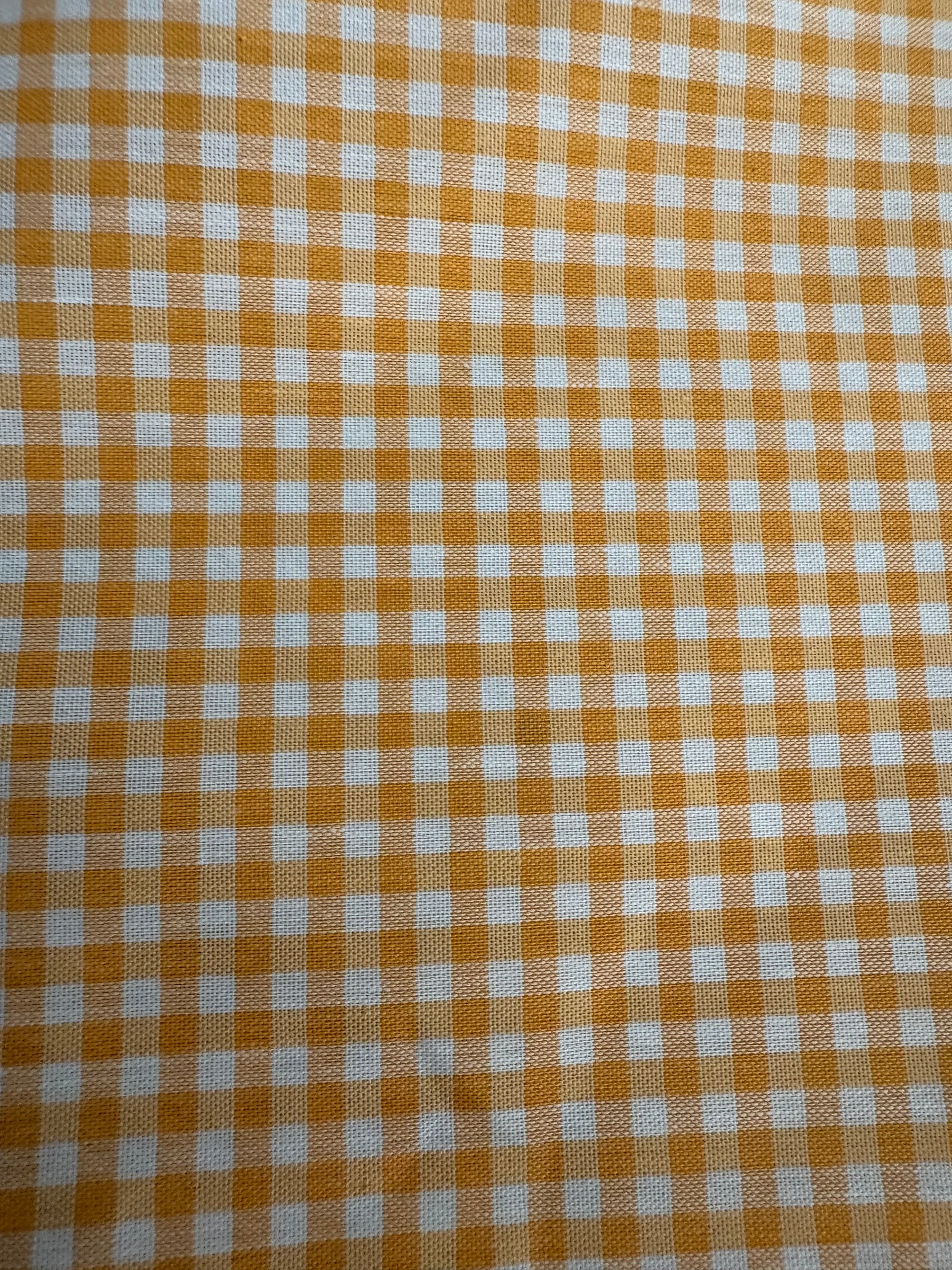 TELA CUADRO VICHY POLIÉSTER ALGODÓN AMARILLO CUADRO 0,5mm