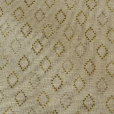 TELA POPELÍN ALGODÓN 100% ROMBO AMARILLO OEKO-TEX GOTS
