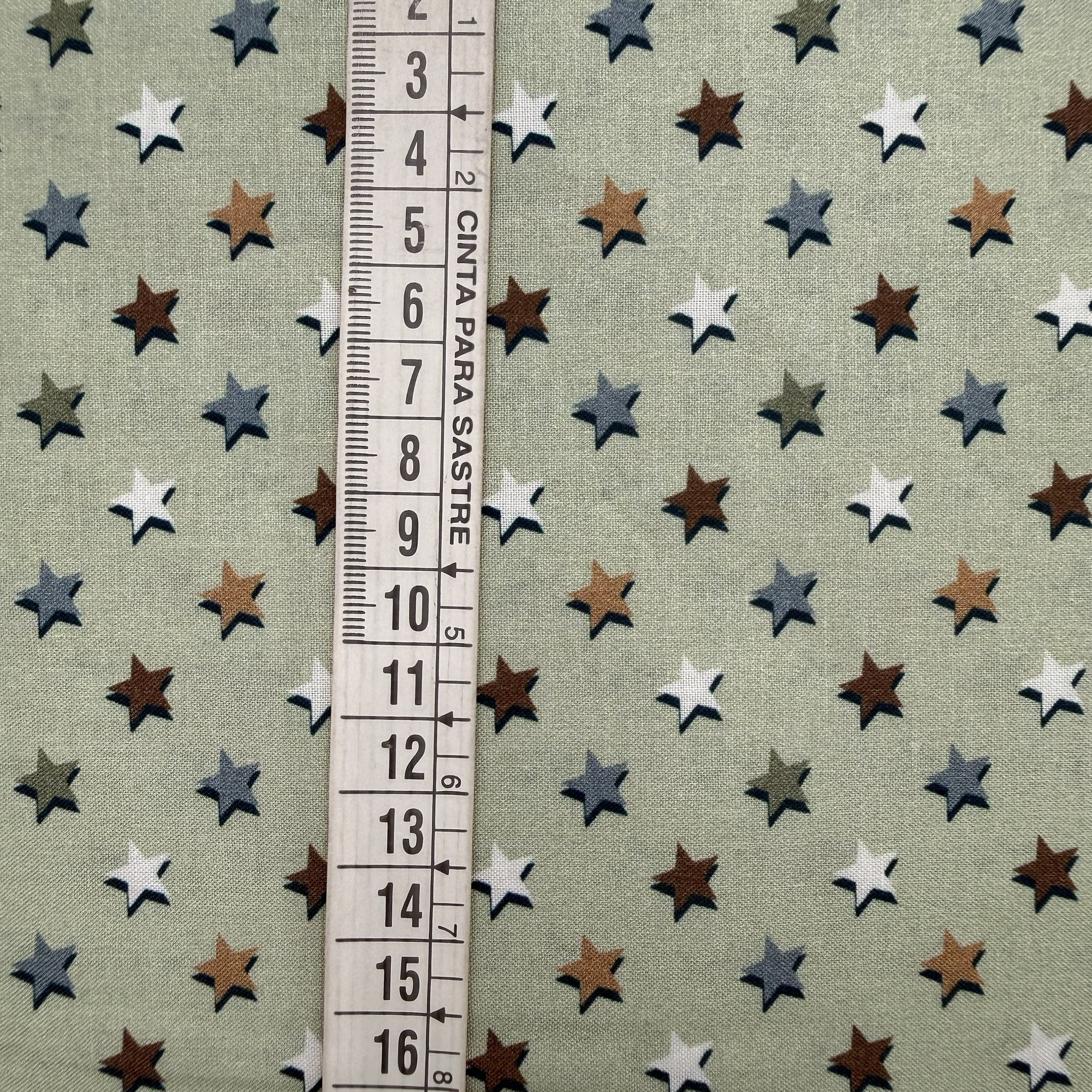 TELA POPELÍN ALGODÓN 100% ESTRELLAS CERTIFICADO GOTS