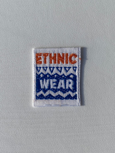Etiqueta termoadhesiva tejida ETHNIC WEAR