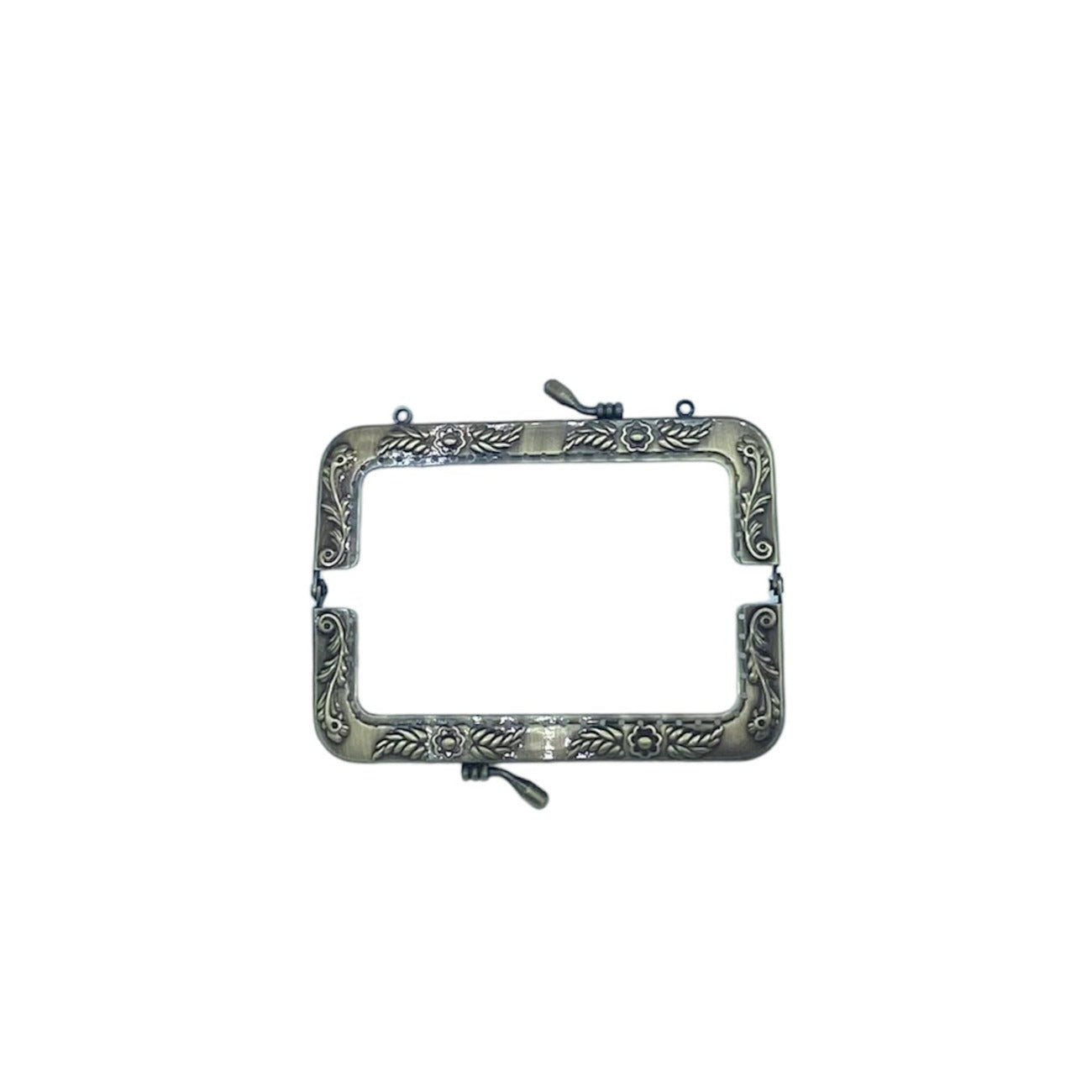 BOQUILLA METALICA PARA MONEDERO/BOLSO. ORO VIEJO. 12 CM
