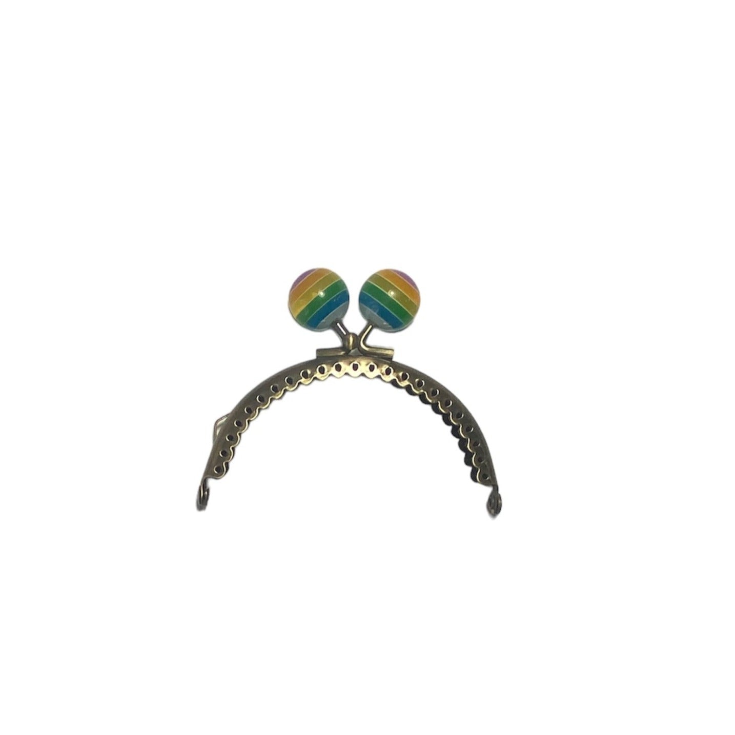 BOQUILLA METALICA PARA MONEDERO/BOLSO. CIERRE CARAMELO. ORO VIEJO. 9 CM
