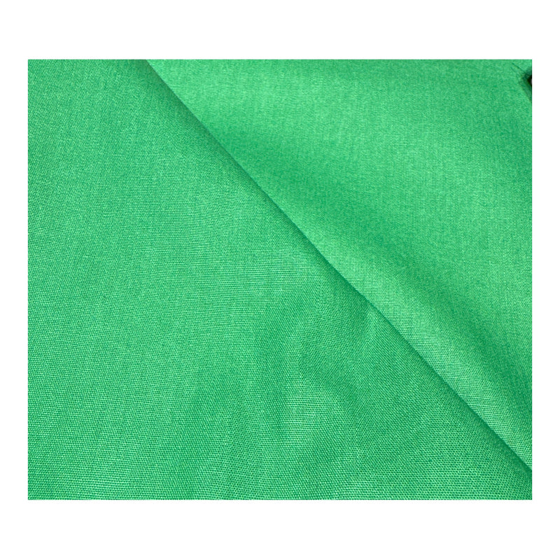 Tela popelín liso orgánico verde hoja (CM) CERTIFICADO GOTS