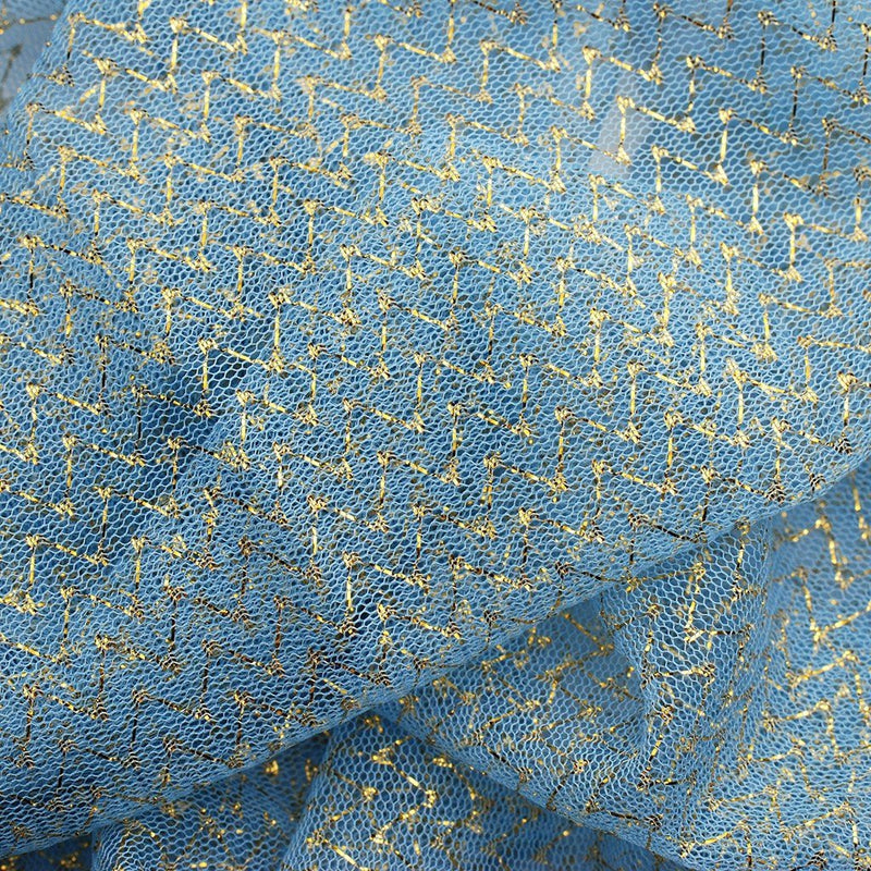 Tul con zig-zag