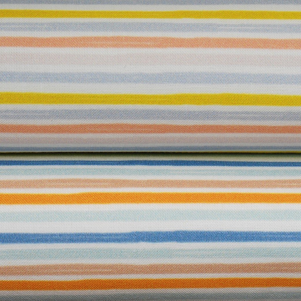 Tela estampada rayas multicolores