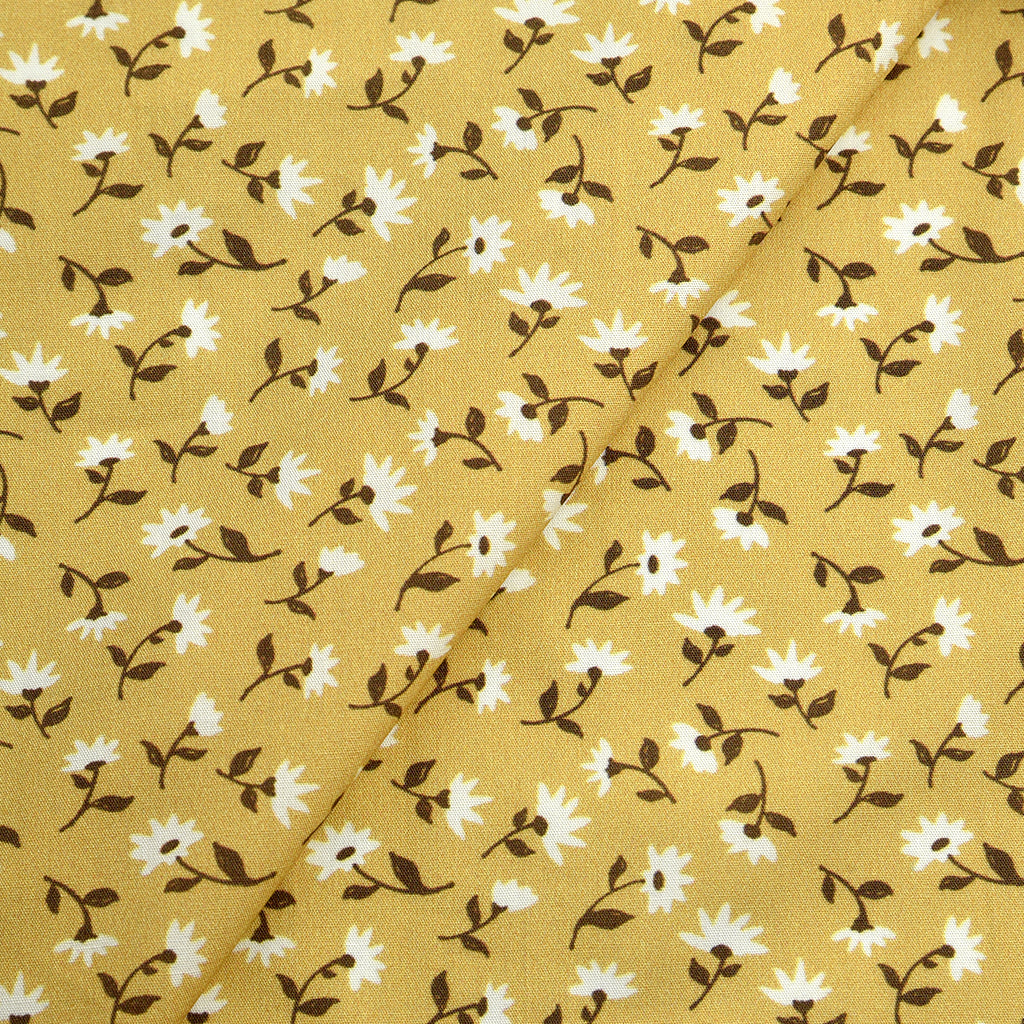 Tela 100% algodón estampado flores CERTIFICADO GOTS (6 MTRS)