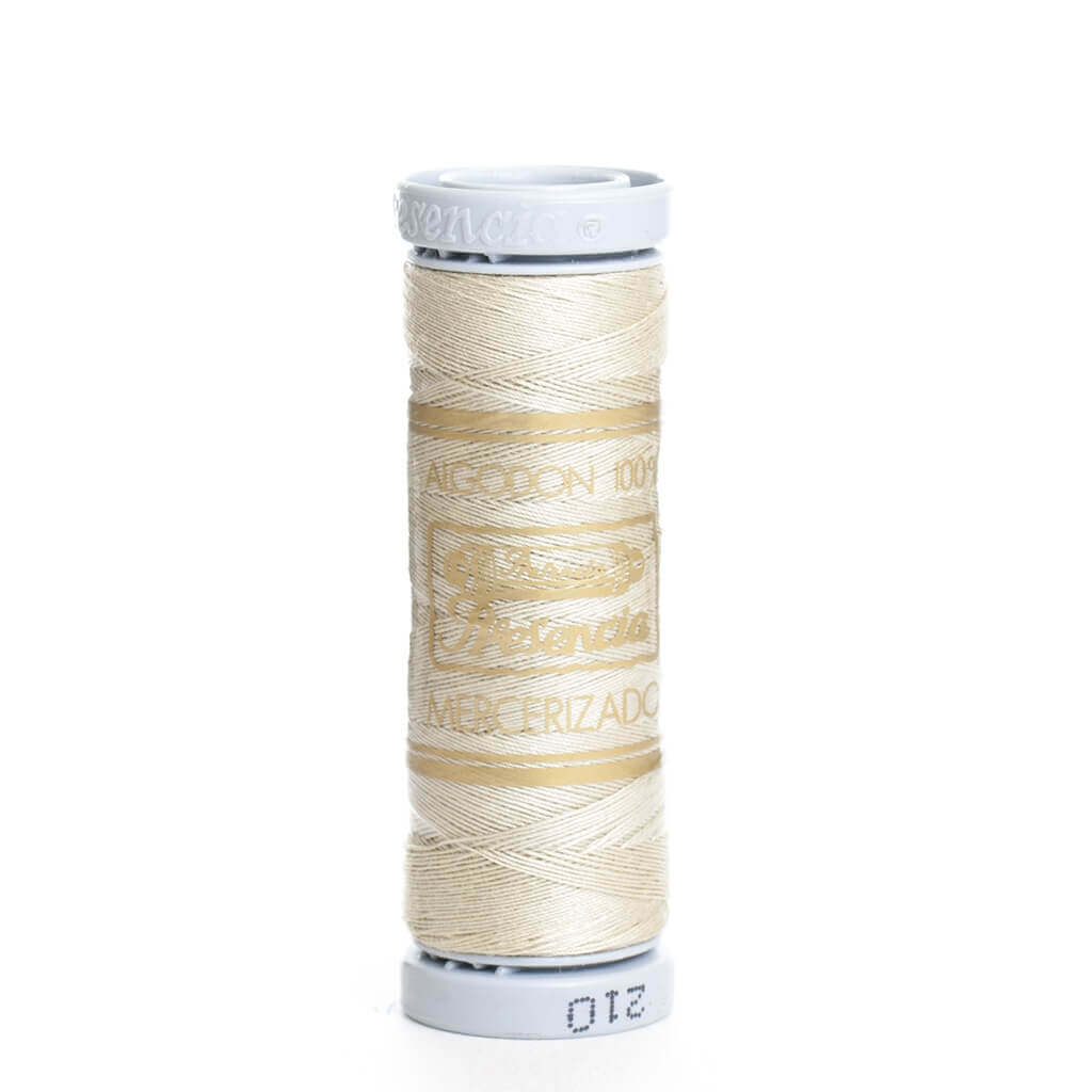 Hilo de coser 100% algodón colores (verde, ocre, marrón, beige, tostado, teja, gris, negro)