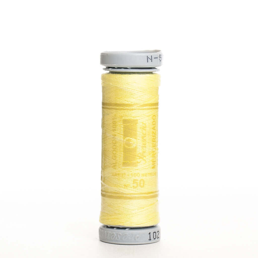 Hilo de coser 100% algodón colores (Blanco, amarillo, naranja, rojo, rosa, lila, azul, esmeralda)