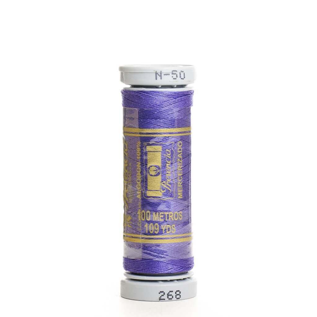 Hilo de coser 100% algodón colores (Blanco, amarillo, naranja, rojo, rosa, lila, azul, esmeralda)