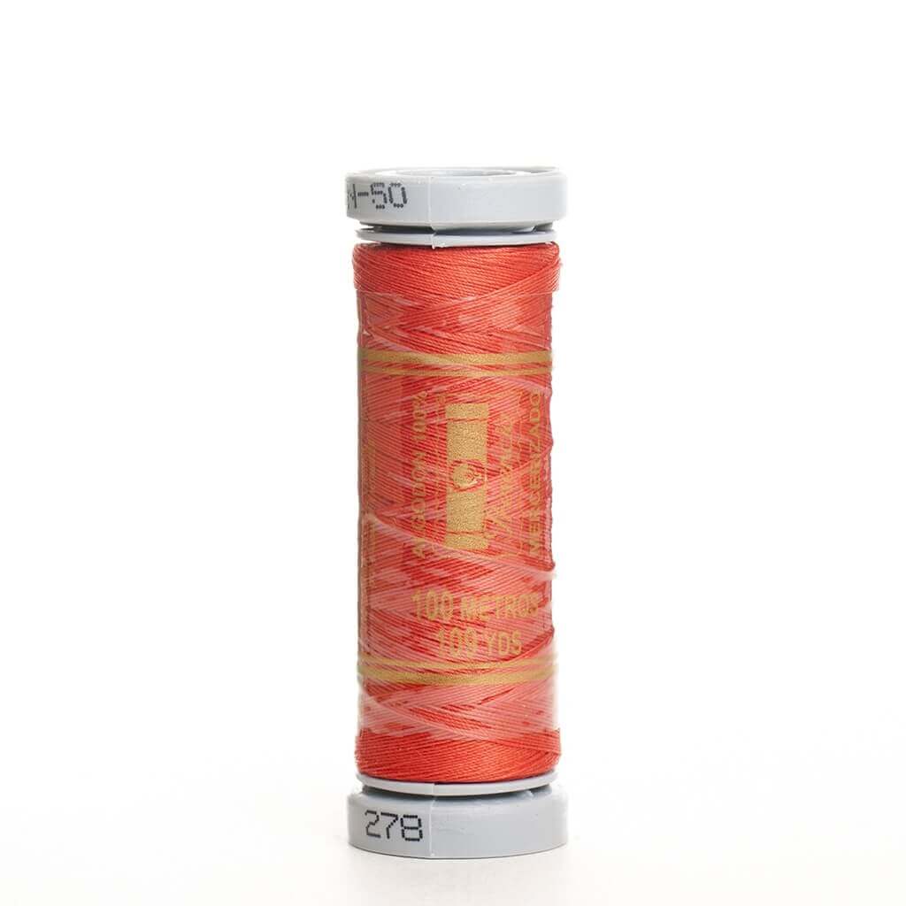 Hilo de coser 100% algodón colores (Blanco, amarillo, naranja, rojo, rosa, lila, azul, esmeralda)