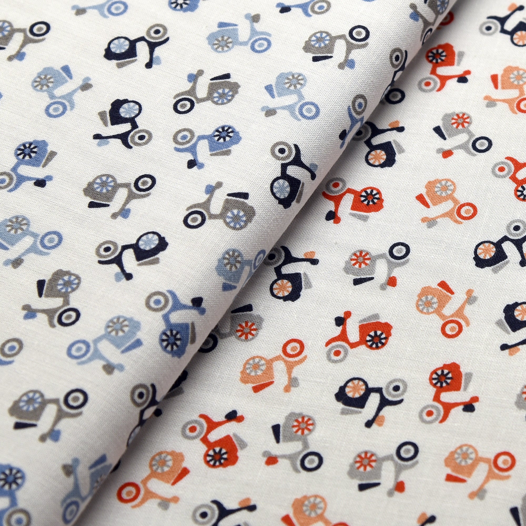 Tela popelin estampado scooters (6 MTRS)