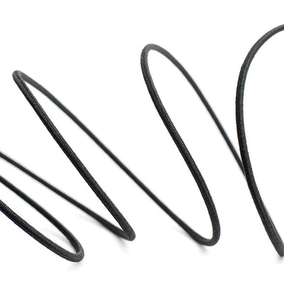 CORDON ELASTICO REDONDO NEGRO/BLANCO (100 MTRS)