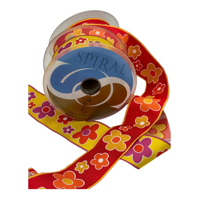Cubrecosturas hippie flowers