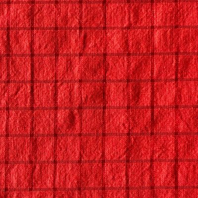 Tela 100% algodón cuadros rojos