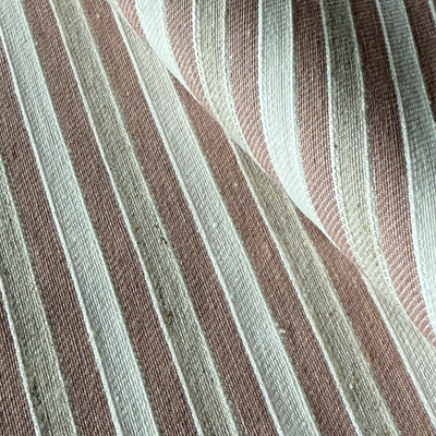 Loneta Rayas Nude y Rosa Ceniza · 50% Algodón 50% Poliéster · 280 cm