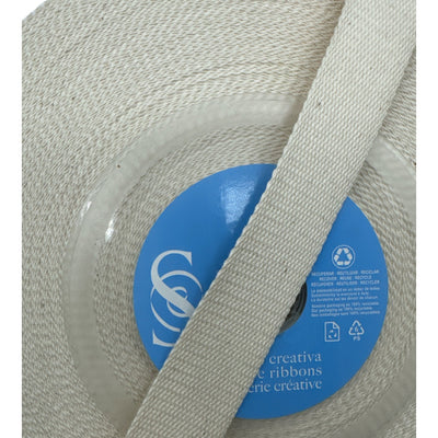 Cinta Correa ALGODÓN 100% para BOLSOS, MOCHILAS, RIÑONERAS COLOR CRUDO (MTRS))
