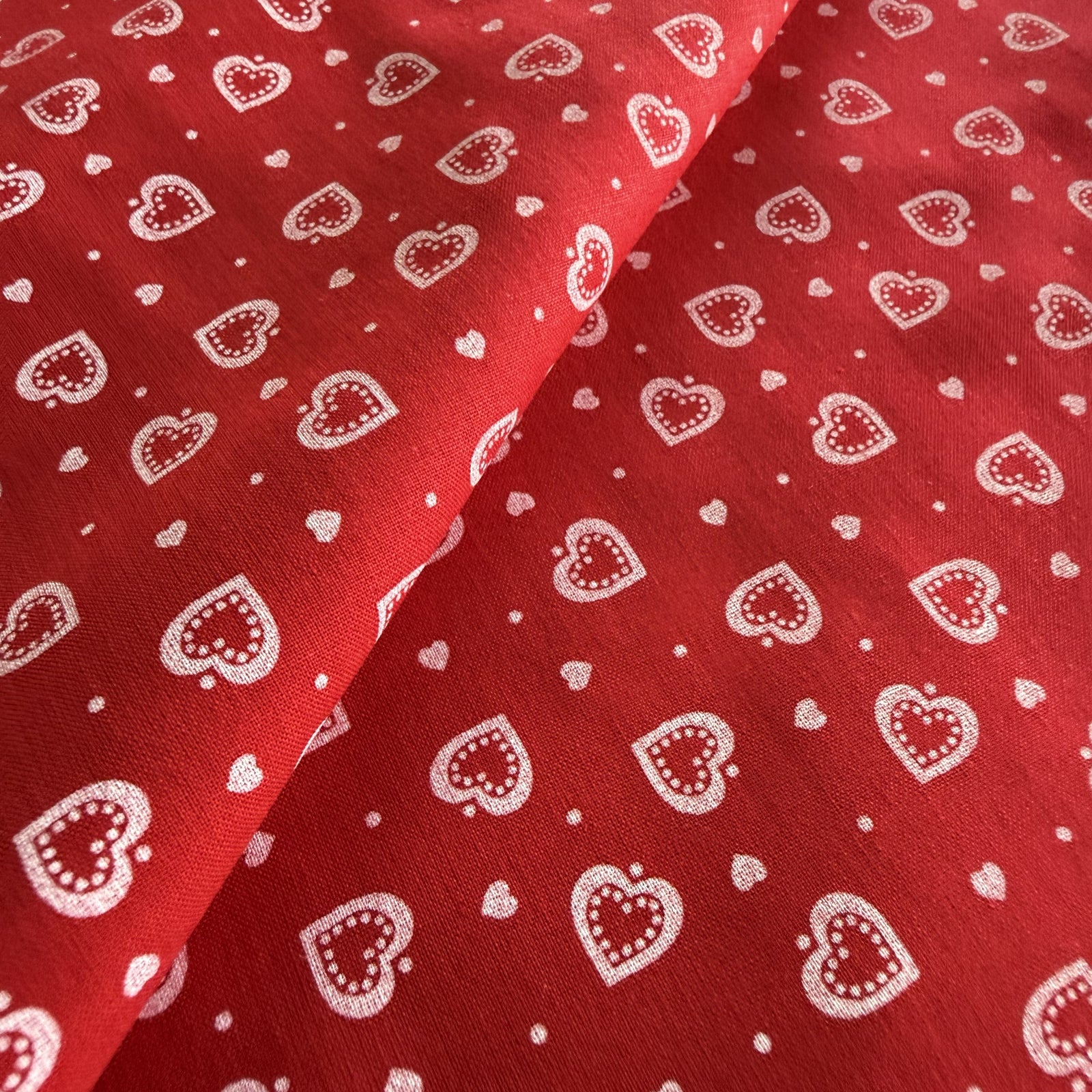 TELA POPELÍN ALGODÓN 100% CORAZONES CERTIFICADO GOTS