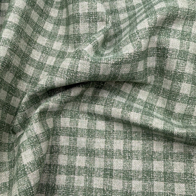 TELA ALGODÓN 100% ASPECTO LINO VICHY VERDE CERTIFICADO GOTS
