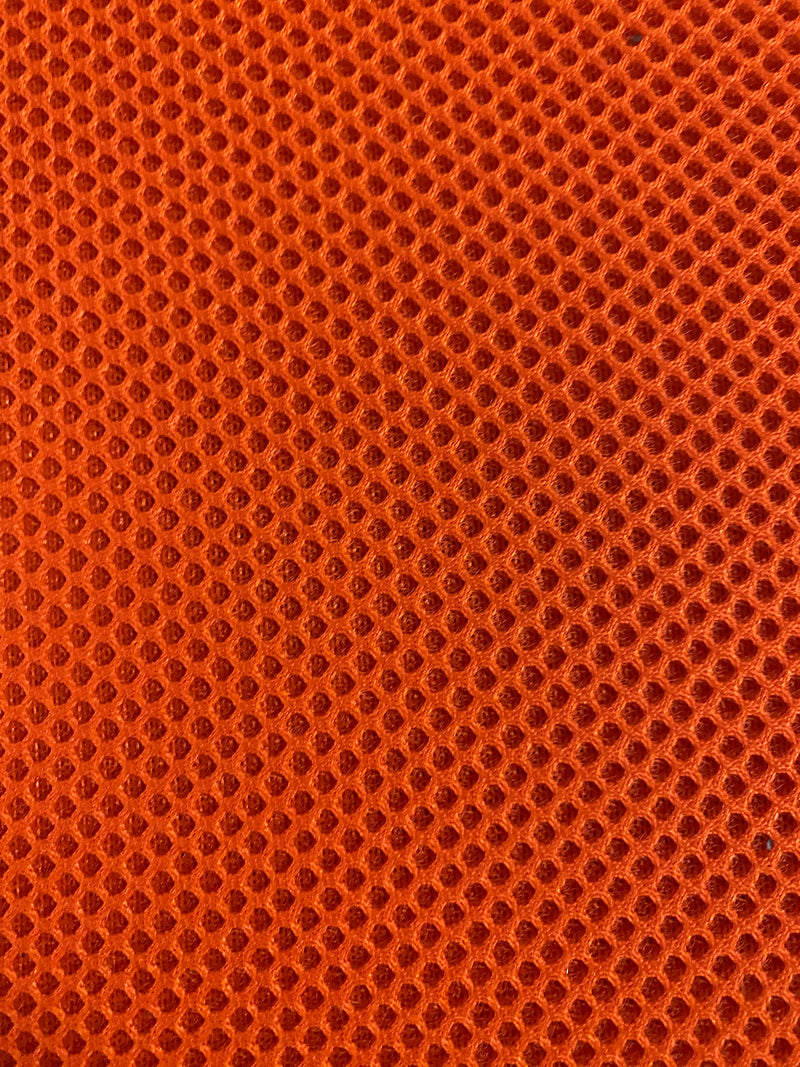 MESH 3D LAMINADO. COLOR NARANJA FLUOR. CERTIFICADO OEKO-TEX