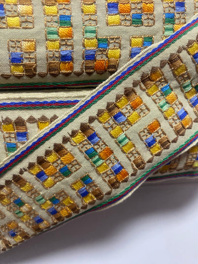 CUBRECOSTURAS VINTAGE TETRIS ancho 30mm y 50mm