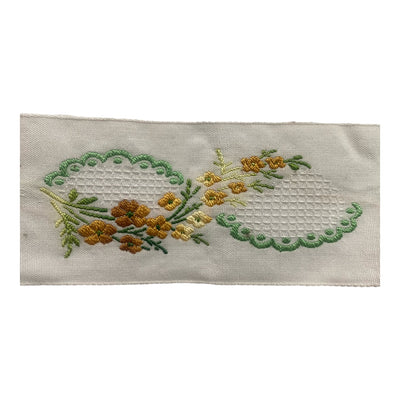CUBRECOSTURAS VINTAGE FLORES ancho 50mm