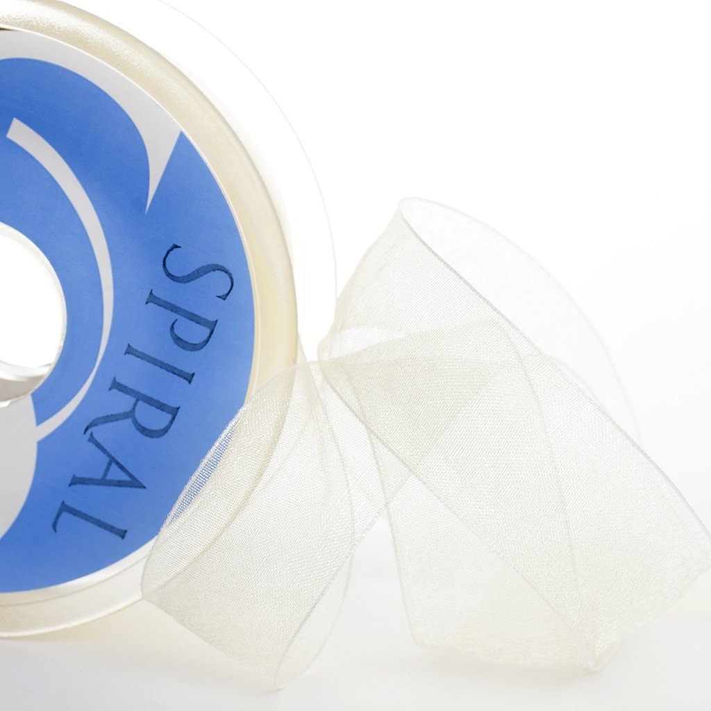 Cinta organdí ancha pieza 25 MTRS (38mm y 64mm)