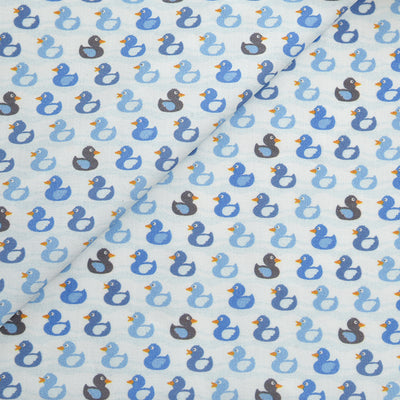Tela 100% algodón estampado patitos (6 MTRS)