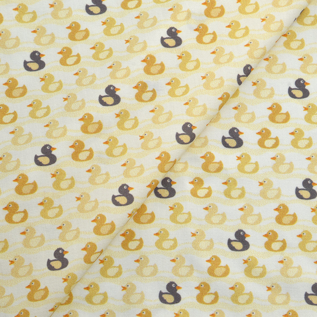 Tela 100% algodón estampado patitos amarillo (CM)