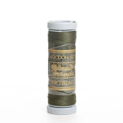 Hilo de coser 100% algodón colores (verde, ocre, marrón, beige, tostado, teja, gris, negro)