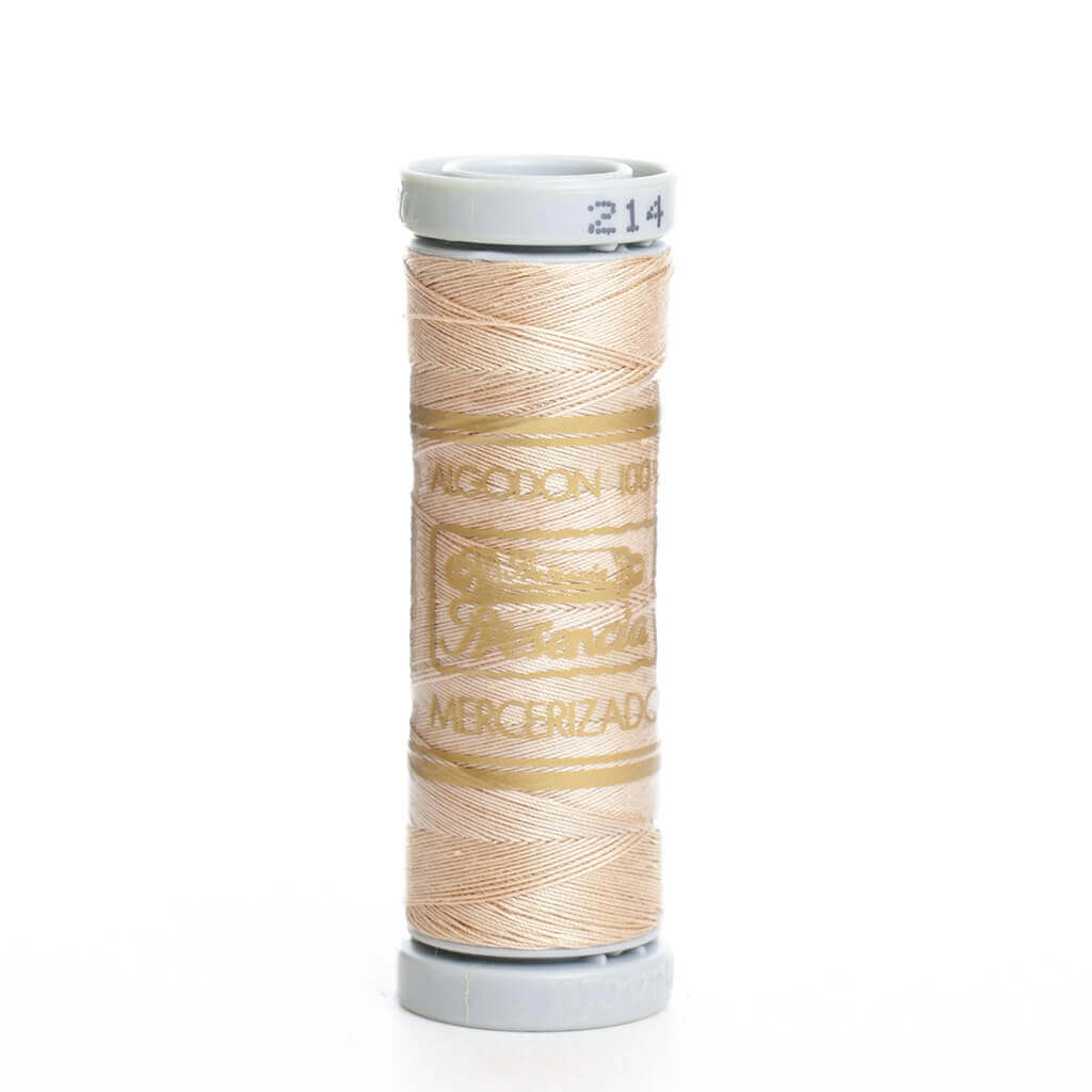 Hilo de coser 100% algodón colores (verde, ocre, marrón, beige, tostado, teja, gris, negro)