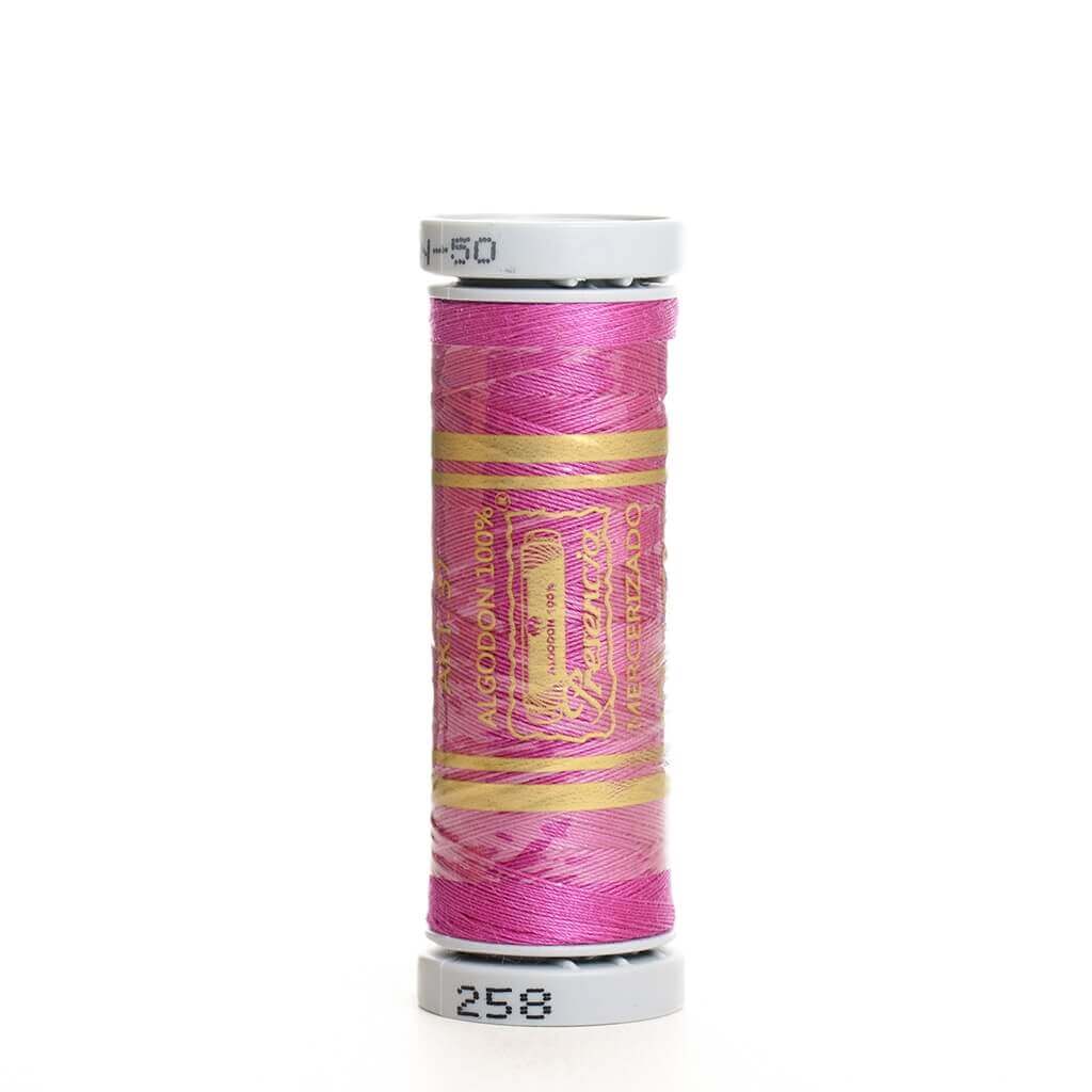 Hilo de coser 100% algodón colores (Blanco, amarillo, naranja, rojo, rosa, lila, azul, esmeralda)