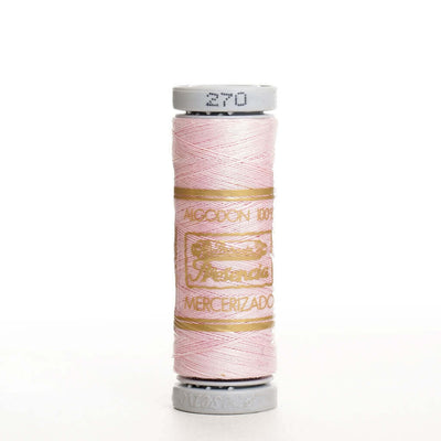 Hilo de coser 100% algodón colores (Blanco, amarillo, naranja, rojo, rosa, lila, azul, esmeralda)