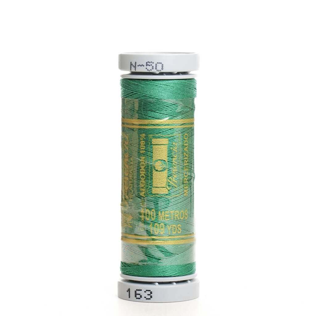 Hilo de coser 100% algodón colores (verde, ocre, marrón, beige, tostado, teja, gris, negro)