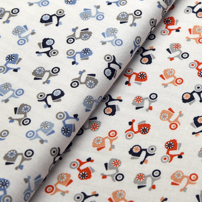 Tela popelin estampado scooters (6 MTRS)